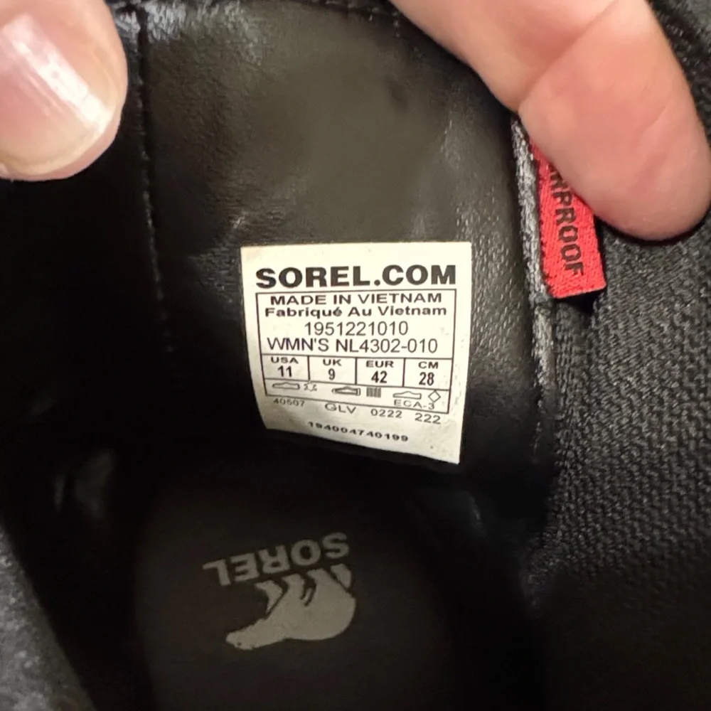 Sorel Brex Chelsea Ankle Boots women’s 11 Waterproof Black - Picture 10 of 10